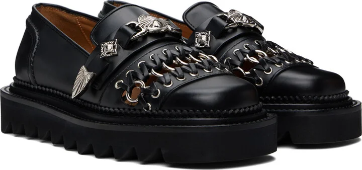 Toga Pulla Black Hardware Loafers - Image 4