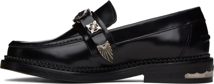 Toga Pulla Black Hardware Loafers - Image 3