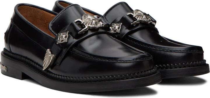 Toga Pulla Black Hardware Loafers - Image 4
