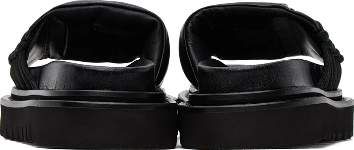 Toga Pulla Black Lace-Up Sandals - Image 2
