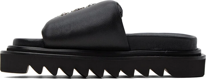 Toga Pulla Black Lace-Up Sandals - Image 3