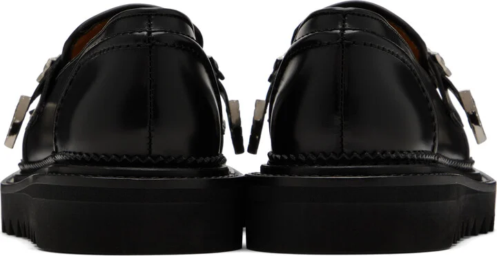 Toga Pulla Black Leather Loafers - Image 2