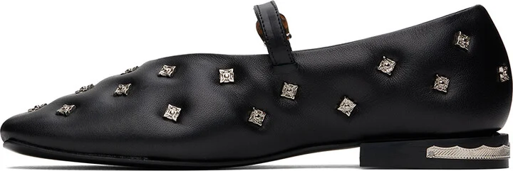 Toga Pulla Black Mary Jane Ballerina Flats - Image 3