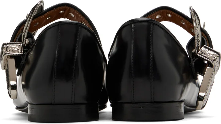 Toga Pulla Black Mary Jane Ballerina Flats - Image 2