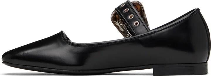Toga Pulla Black Mary Jane Ballerina Flats - Image 3