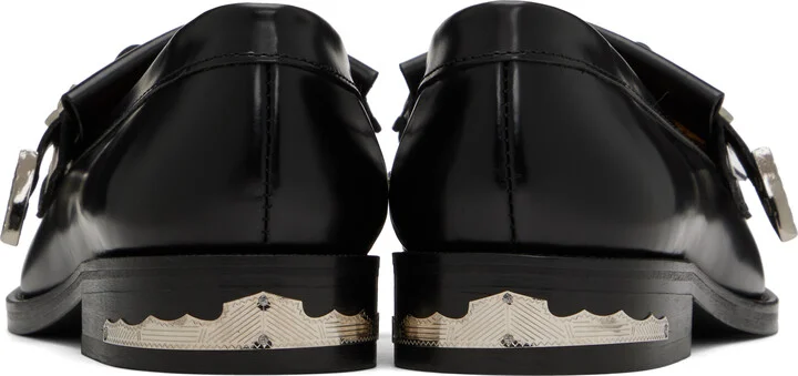 Toga Pulla Black Metal Loafers - Image 2