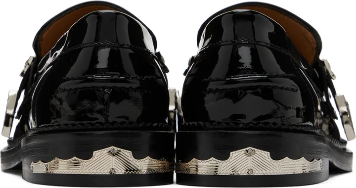 Toga Pulla Black Metal Loafers - Image 2