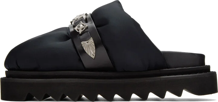 Toga Pulla Black Padded Loafers - Image 3