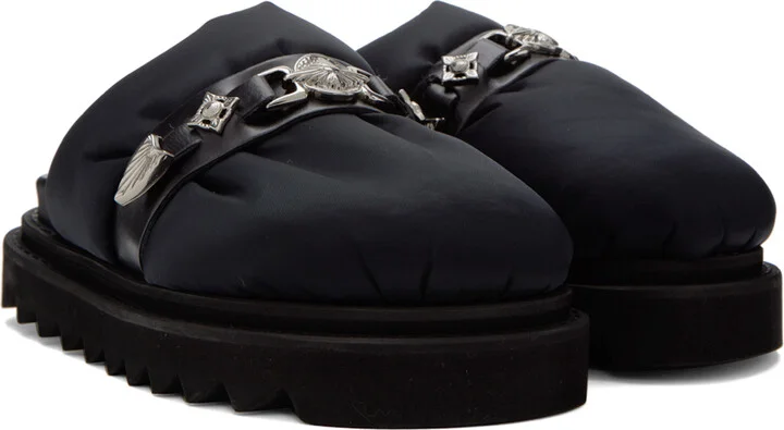 Toga Pulla Black Padded Loafers - Image 4