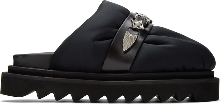 Toga Pulla Black Padded Loafers