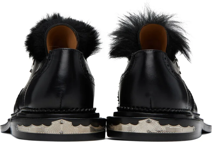 Toga Pulla Black Perforated Oxfords - Image 2