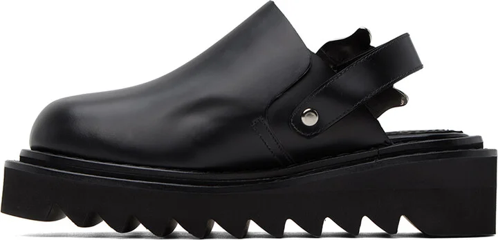 Toga Pulla Black Pin-Buckle Mules - Image 3