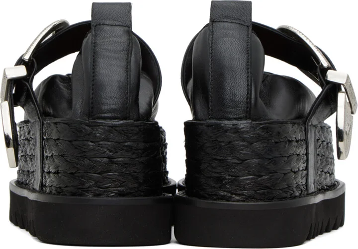 Toga Pulla Black Platform Espadrilles - Image 2