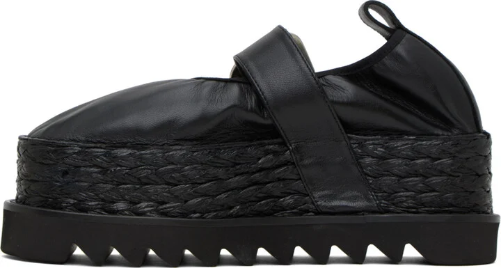 Toga Pulla Black Platform Espadrilles - Image 3