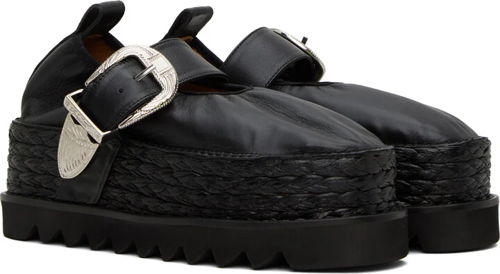 Toga Pulla Black Platform Espadrilles - Image 4