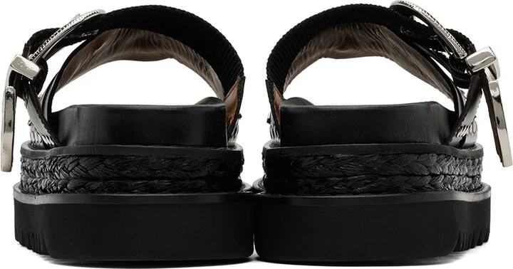 Toga Pulla Black Platform Sandals - Image 2