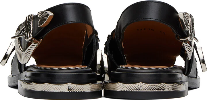 Toga Pulla Black Polido Loafers - Image 2