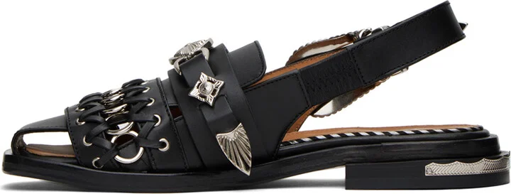 Toga Pulla Black Polido Loafers - Image 3