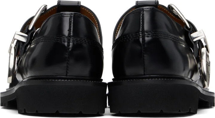 Toga Pulla Black Polido Loafers - Image 2