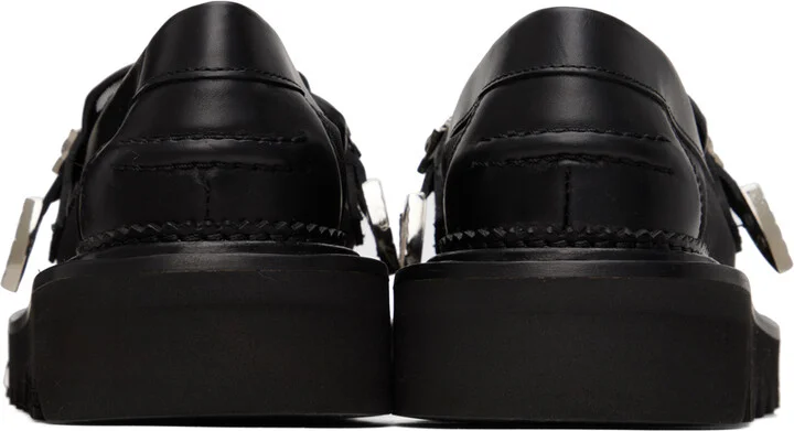 Toga Pulla Black Semi-Sheer Loafers - Image 2