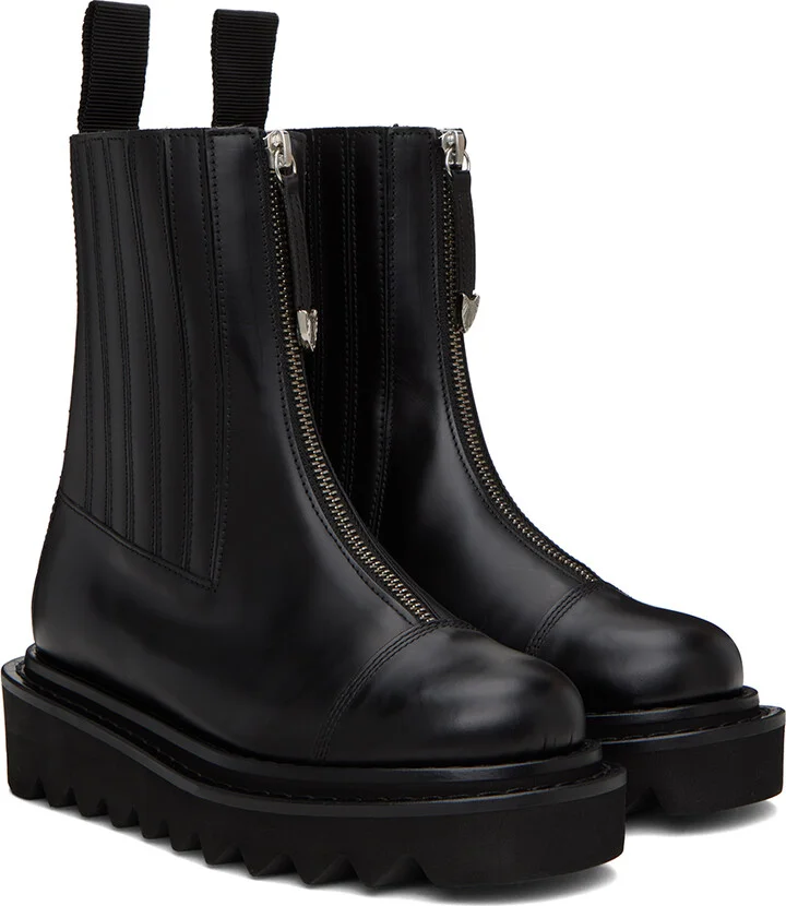 Toga Pulla Black Side Gore Boots - Image 4