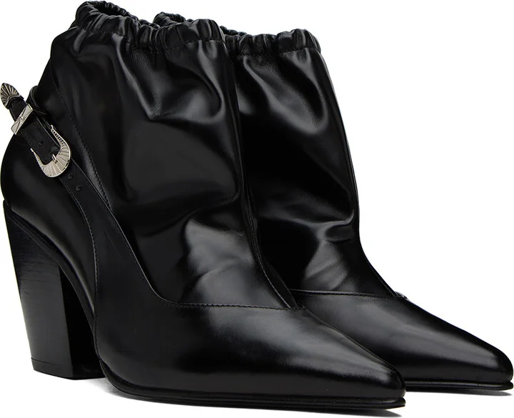 Toga Pulla Black Slingback Boots - Image 4