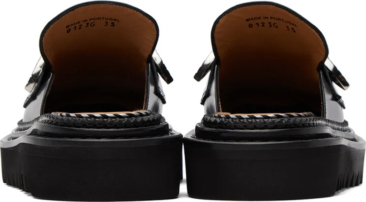 Toga Pulla Black Tassel Loafers - Image 2