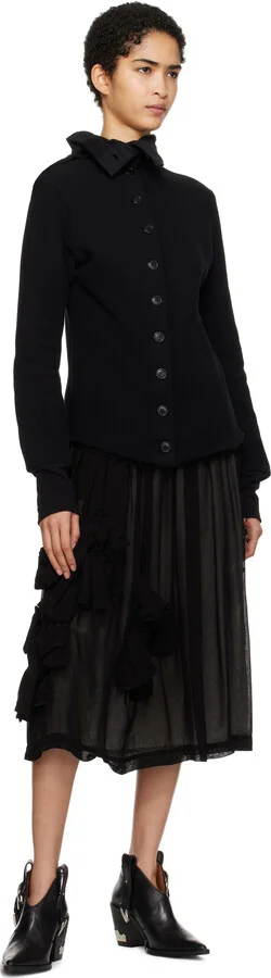 Toga Pulla Black Western Style Ankle Boots - Image 5