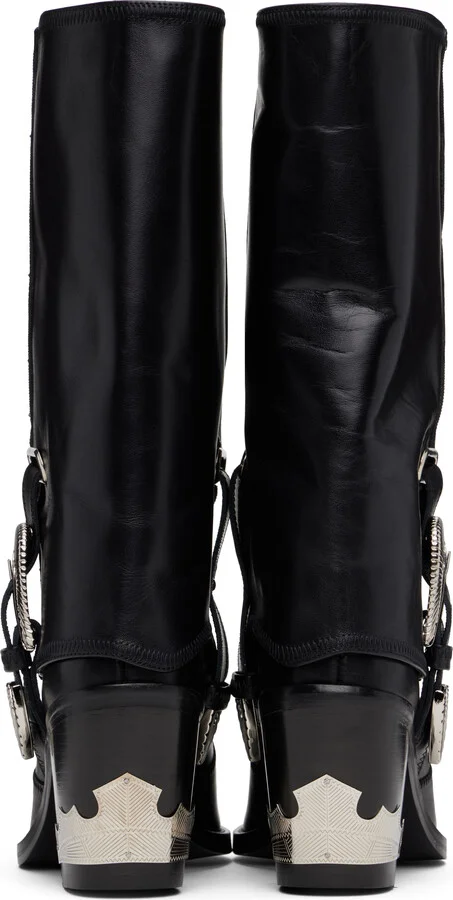 Toga Pulla Black Western Style Boots - Image 2