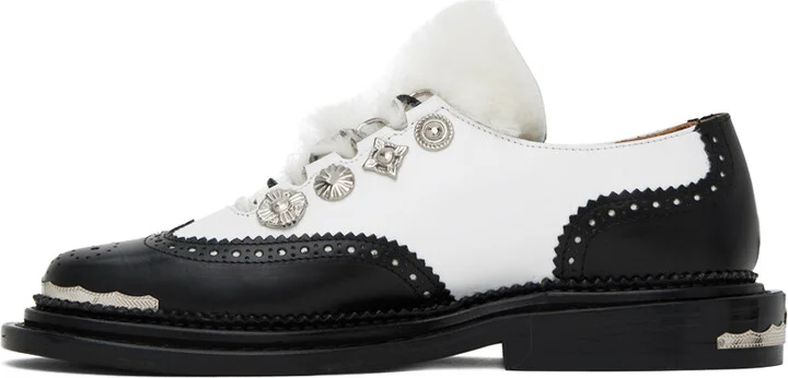 Toga Pulla Black & White Hardware Oxfords - Image 3
