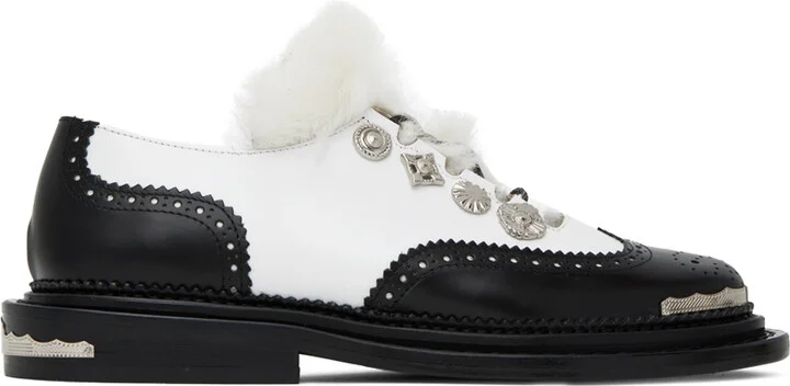Toga Pulla Black & White Hardware Oxfords