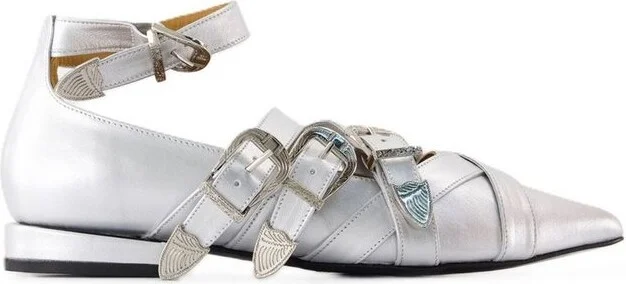 Toga Pulla Cross Strap Ballet Shoes