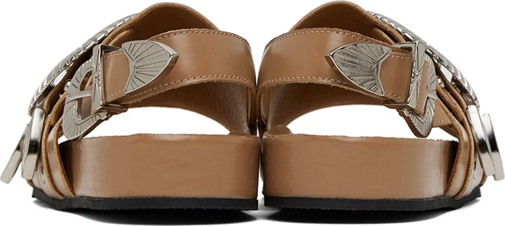 Toga Pulla SSENSE Exclusive Beige Hardware Sandals - Image 2