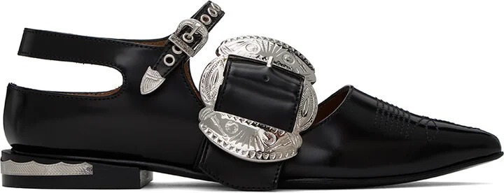 Toga Pulla SSENSE Exclusive Black Ballerina Flats