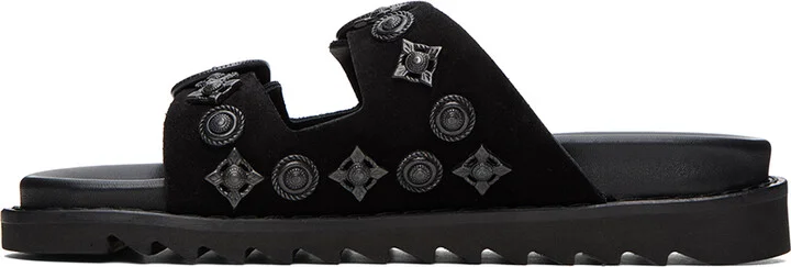 Toga Pulla SSENSE Exclusive Black Buckle Sandals - Image 3