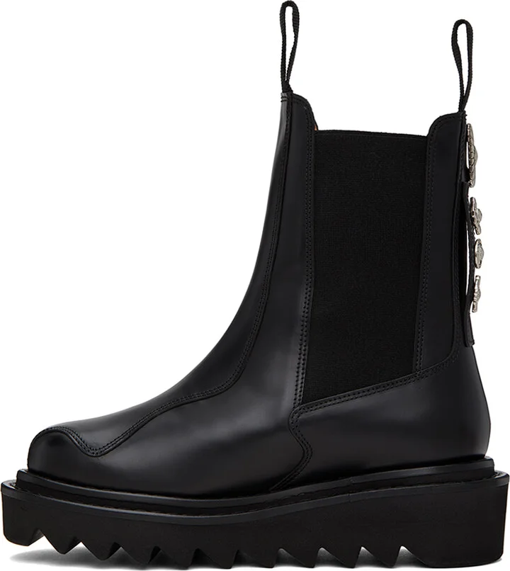 Toga Pulla SSENSE Exclusive Black Chelsea Boots - Image 3