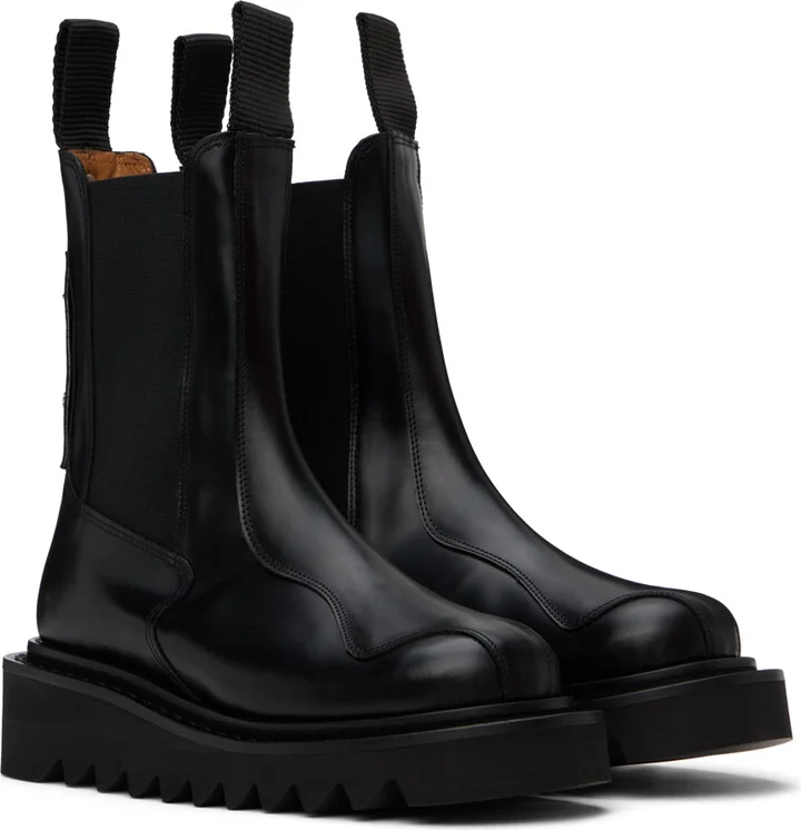 Toga Pulla SSENSE Exclusive Black Chelsea Boots - Image 4