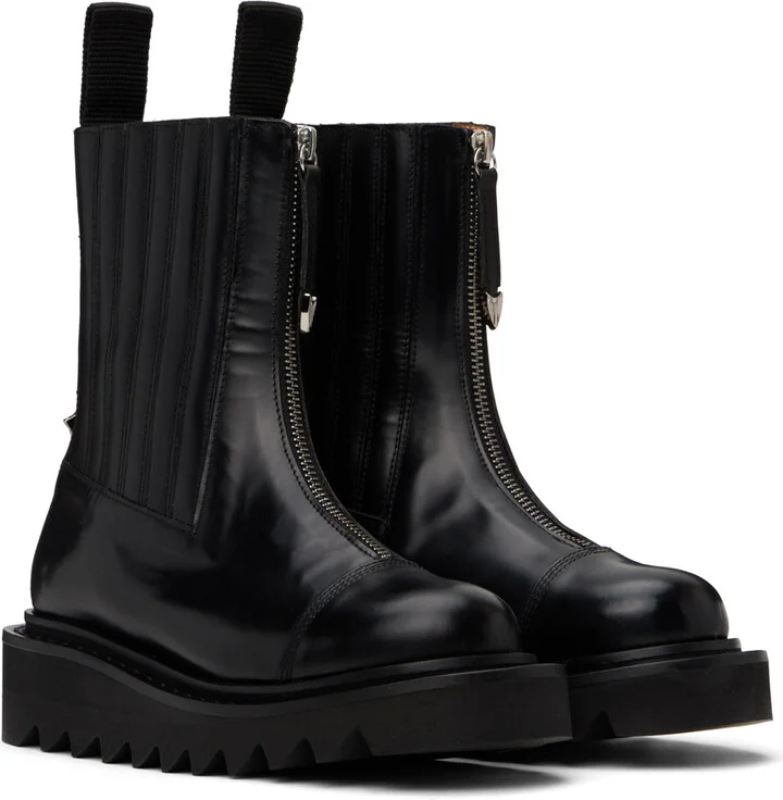 Toga Pulla SSENSE Exclusive Black Chelsea Boots - Image 4