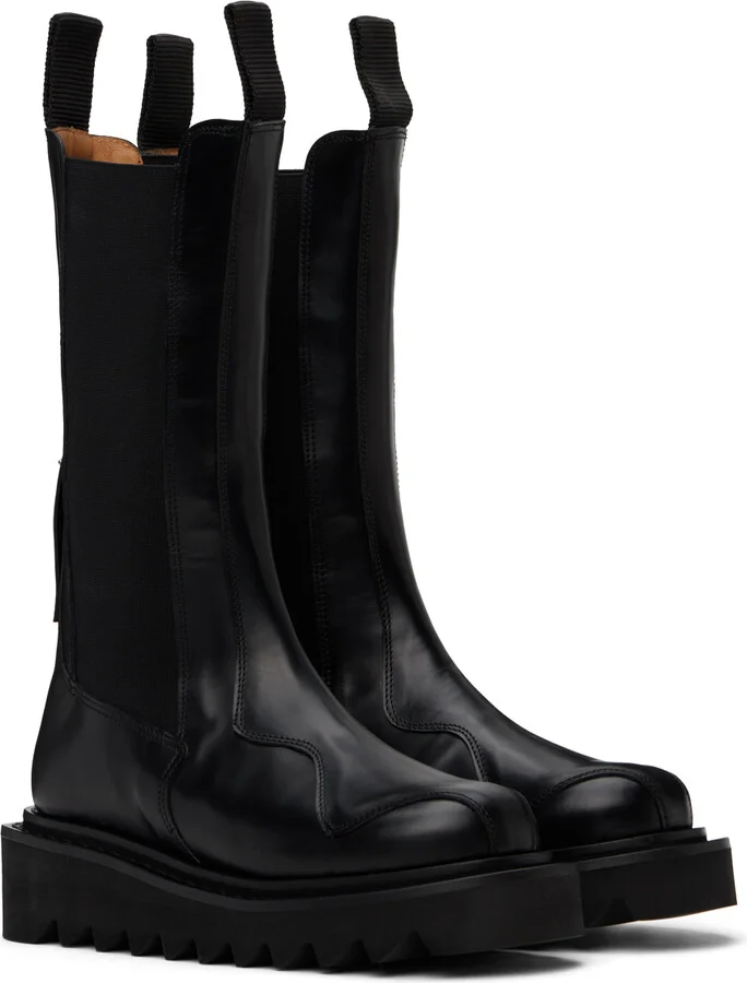 Toga Pulla SSENSE Exclusive Black Chelsea Boots - Image 4