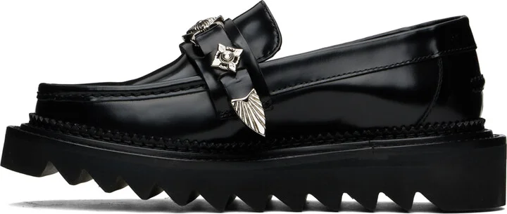 Toga Pulla SSENSE Exclusive Black Chunky Loafers - Image 3