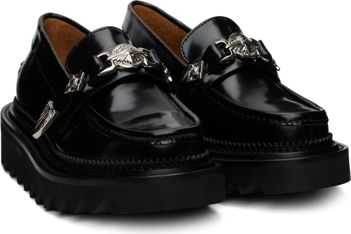 Toga Pulla SSENSE Exclusive Black Chunky Loafers - Image 4