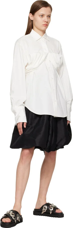 Toga Pulla SSENSE Exclusive Black Cross Strap Sandals - Image 5