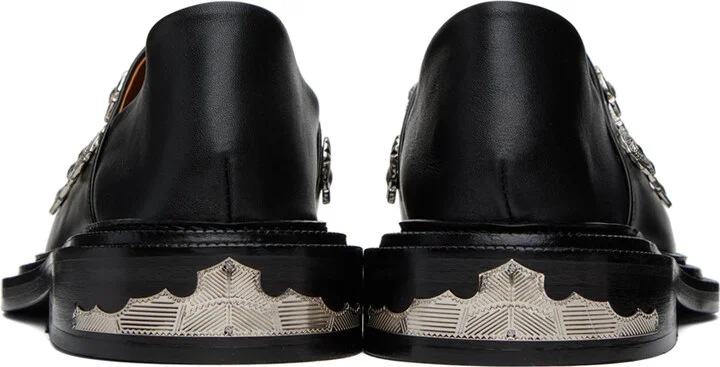 Toga Pulla SSENSE Exclusive Black Decorated Loafers - Image 2