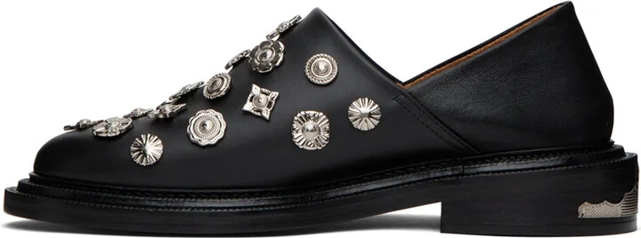 Toga Pulla SSENSE Exclusive Black Decorated Loafers - Image 3