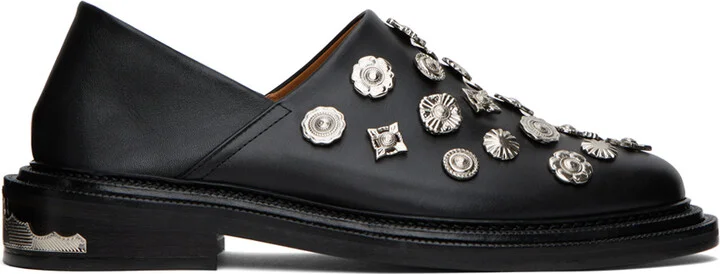 Toga Pulla SSENSE Exclusive Black Decorated Loafers