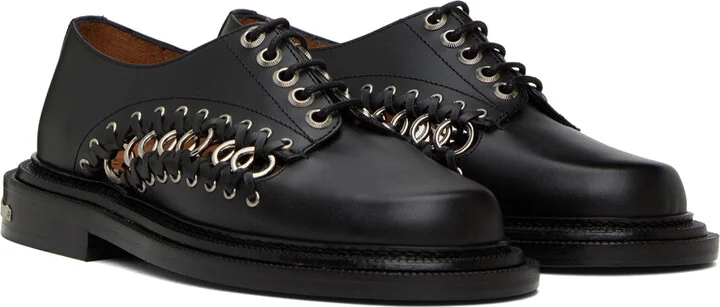 Toga Pulla SSENSE Exclusive Black Derbys - Image 4