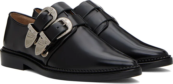 Toga Pulla SSENSE Exclusive Black Derbys - Image 4