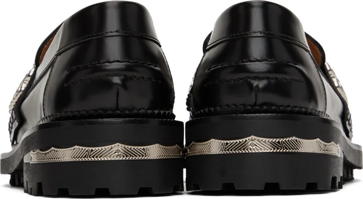 Toga Pulla SSENSE Exclusive Black Embellished Loafers - Image 2