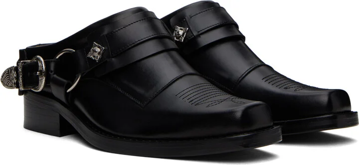 Toga Pulla SSENSE Exclusive Black Hard Loafers - Image 4