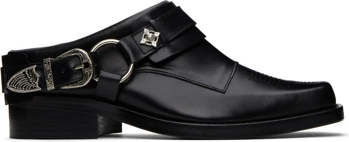 Toga Pulla SSENSE Exclusive Black Hard Loafers